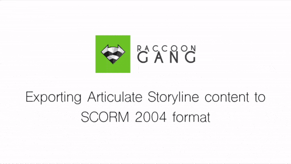 Exporting Articulate Storyline content to SCORM 2004 format