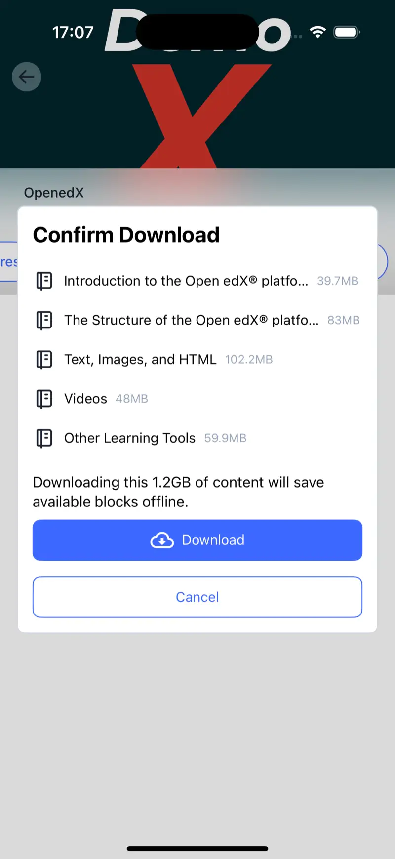 Open edX Mobile App Demo by Raccoon Gang
